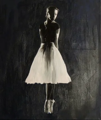 kasseart bailarina fondo negro