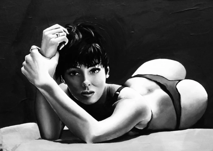 Black and white